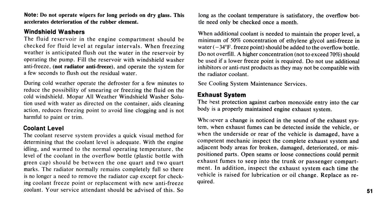 1976 Chrysler Owners Manual Page 27